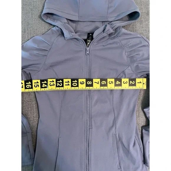 Yogalicious Jacket Women's XS Full Zip Hooded Thumbhole Sleeve Gym Yoga Purple - Picture 3 of 10